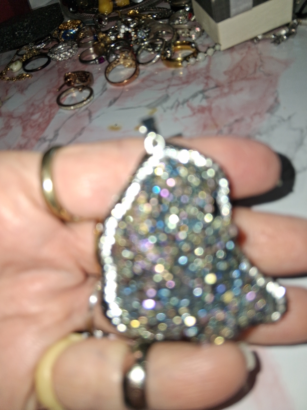 Sparkling Multicolor Pendant Necklace - Women Jewelry
